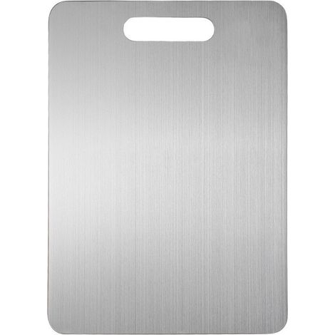 Planche à découper double face en titane, planche à découper format nomade pour le service (24 x 15 cm), tapis de découpe de qualité alimentaire (1/5)