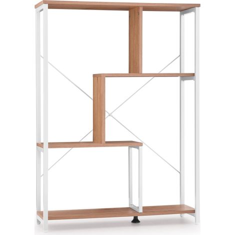 Standregal / Raumteiler Kalag Eco weiß/eiche hjh LIVING (1/5)