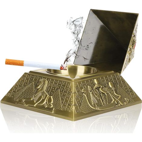 Vintage-Pharaonenfigur aus Metall im ägyptischen Stil, handgefertigte Dekoration für Sammler, originelles und edles Geschenk (1/5)