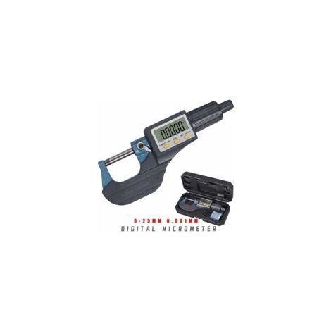 Micromètre électronique 0-25mm – Précision 0,001mm – Acier inoxydable – Écran LCD – Mesures incrémentales et absolues (1/5)
