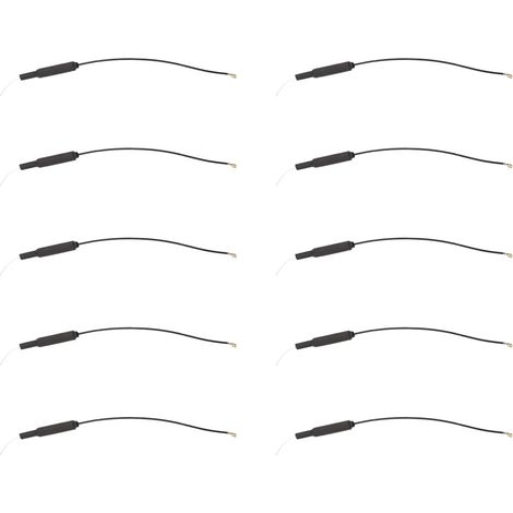 Lot de 10 antennes réceptrices omnidirectionnelles 2.4GHz 3dBi, tube cuivre avec ressort intégré NZ2.4GTG003, compatible maison intelligente et drone (1/5)