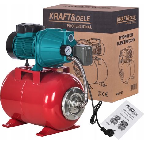 Réservoir de pompe à eau Hydrophore 24L, kit complet, efficacité 1200 (1/5)
