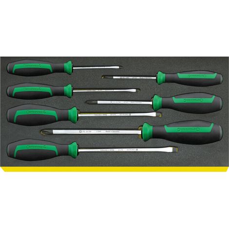 TCS 4620/4640 Jeu de tournevis DRALL+ en plateau TCS 7 pcs.