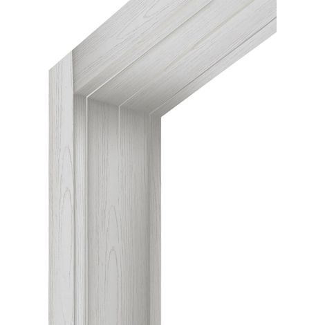 kit telaio per porte forte "modulo" pino bianco 110x220 cm