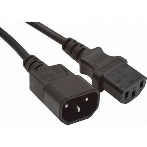 Cavo di alimentazione IEC320-C13 A IEC320-C14 5mts (1/2)