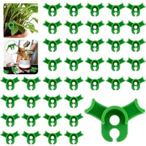 120 tuteurs, clips de palissage, fixations pour plantes, clips pour plantes grimpantes, clips LST pour soutenir les tiges des plantes en douceur. (1/4)