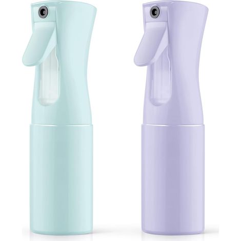 2 Bouteilles Spray 200ml - Pulvérisateur à Brume Fine pour Salon de Coiffure  Vaporisateur Eau & Produits Capillaires  Flacon Vide Réutilisable avec Buse Réglable