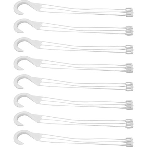 Kunststoff Haken für Blumentöpfe 10 Stück 25cm Durchmesser