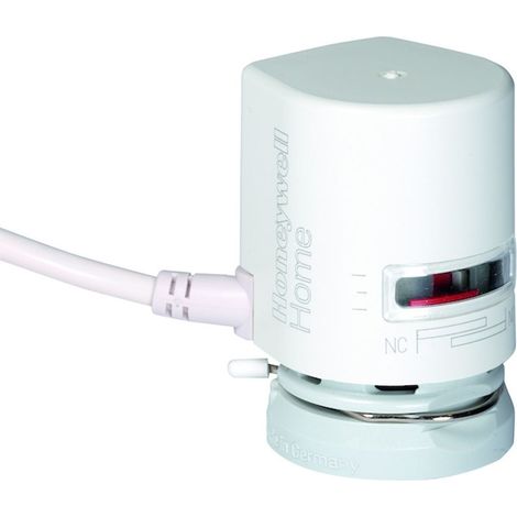 Resideo Attuatore termico MT4 230 V, NC e interruttore ausiliario, lunghezza cavo: 1m, MT4-230S-NO