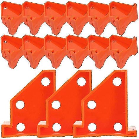 Cales de pose de revêtement de sol en vinyle (30 pièces, orange) (1/5)