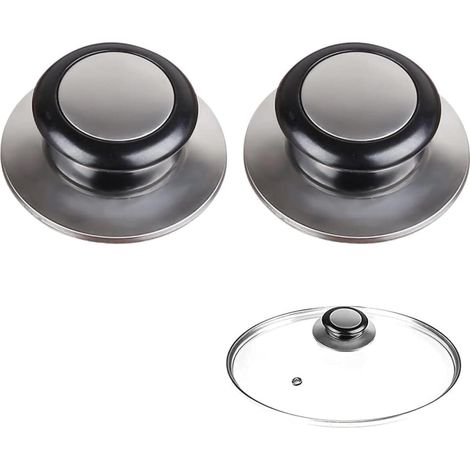 Bouton de couvercle en deux parties, adapté aux ustensiles de cuisine, aux couvercles en acier inoxydable et aux poignées. (1/5)