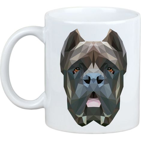 Cane Corso Italiano - taza con una foto y la inscripción perro geométrico Art-Dog (1/5)