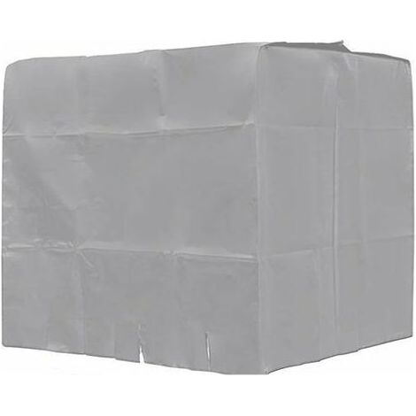 Bâche de réservoir d'eau, SL.GT Bâche Couverture Réservoir IBC pour Cuve 1000L, Capôt de Protection Container Citerne Eau, Anti-poussière Anti-UV Anti-Pluie, 120x100x116cm (Gris) FDC (1/5)