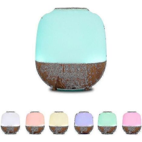 Humidificateurs, diffuseur d'aromathérapie électrique, humidificateur d'air à ultrasons, imitation bois (1/5)