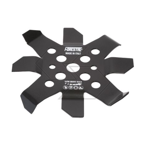 8-ZÄHNEN Stahlbürstenmäher Ø 255mm Bohrung 25,4mm Dicke3,0mm