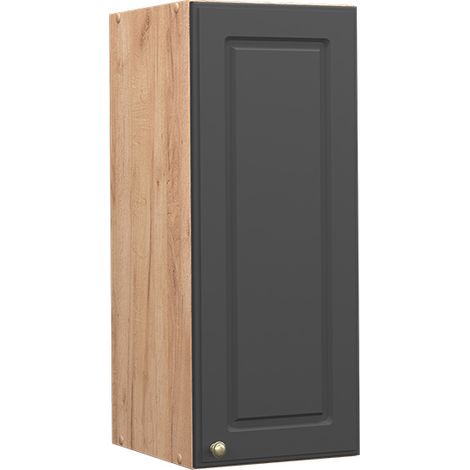 Pensile da cucina Fame-Line, Antracite-oro, 30 cm, Vicco