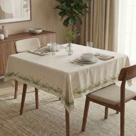Tovaglia Papaza, Lavabile si 30°, Forma Quadrata, 150x150 cm Multicolore (1/3)