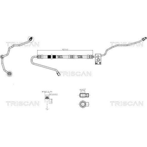 Tuyau hydraulique, direction TRISCAN 8516 29028 AUDI 6R1 423 893 6R1 423 893 E