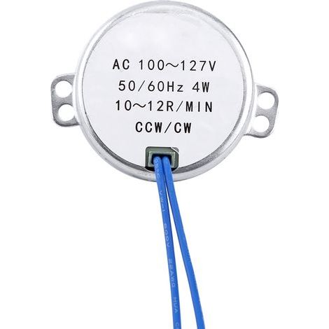 4-W-Synchronmotor, 100–127 V Wechselstrom, 50/60 Hz, Rechts-/Linkslauf, kompakter Getriebemotor (1/3)