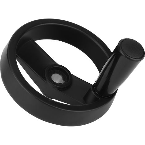 Poignée noire rotative pliante 12x125 mm pour tour à métaux, outil de serrage réversible, manivelle repliable avec axe fileté, poignée tournante de machine-outil (1/3)