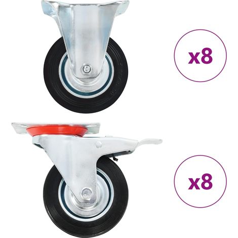 16 Stk. Rollen 100 mm