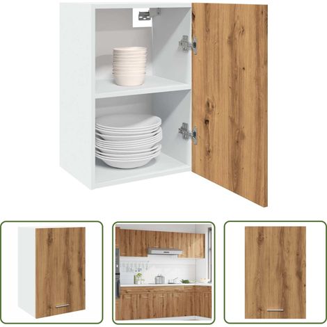 vidaXL Hängeschrank Artisan-Eiche 40x31x60 cm Holzwerkstoff (1/5)