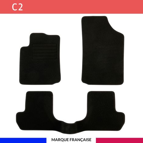 Tapis de voiture - Sur Mesure pour C2 (2003 - 2009) - 3 pièces - Tapis de sol antidérapant pour automobile (1/4)