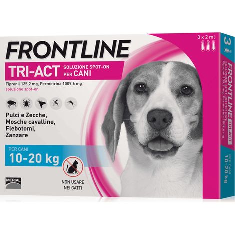 Frontline Triact Spot On per Cani 10-20 Kg 3 Pipette