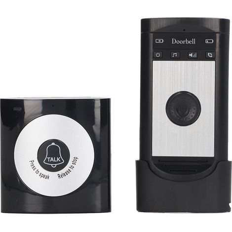 Interphone vocal sans fil, sonnette d'interphone individuelle, sans réseau requis, sonnette portable (1/5)