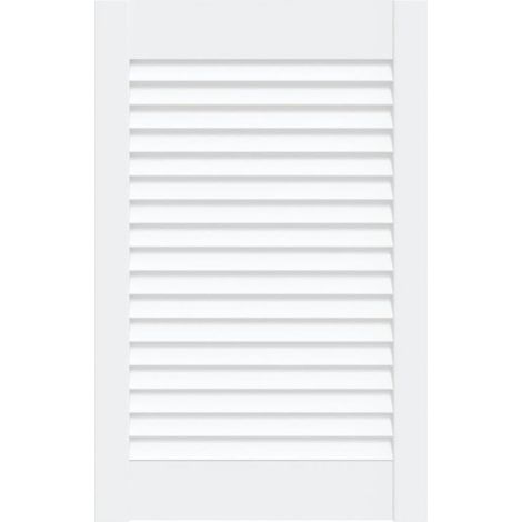 vidaXL Anta con Design a Lamelle Bianca 61,5x39,4 cm in Legno di Pino (1/5)