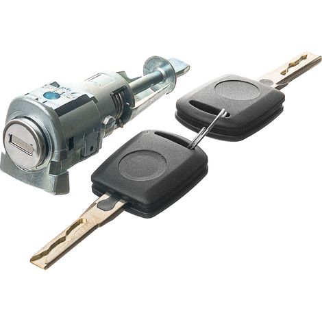 Inserto serratura porta anteriore sinistra + chiave Skoda Octavia II 2004- (1/5)