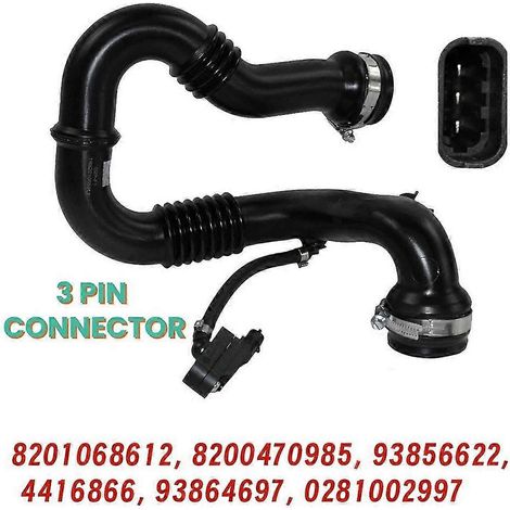 Durite de suralimentation turbo intercooler 8201068612 pour Vauxhall Vivaro Nissan Primastar 2.0 CDTi 1657800Q0A OP980046 2400635
