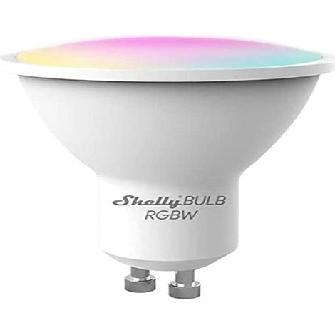 Shelly DUO RGBW GU10 Lampadina LED Smart Wi-Fi a Controllo vocale, Compatibile con Alexa e Google Home, Dimmerabile, 400lmn di intensità Luminosa, Attacco GU10 (1/5)