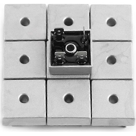 10 Stück KBPC5010 50A 1000V Hochleistungs-Metallgehäuse-Einphasen-Diodenbrückengleichrichter