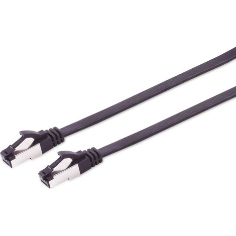 S-IMPULS CAT.8.1 Câble réseau, plat, TPE, noir, 5,0 m