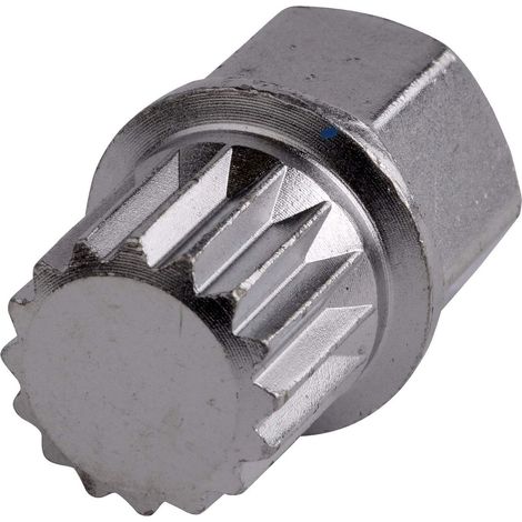 Adaptateur de démontage de verrou de jante SW-Stahl 02382L-18 I adapté pour VW I adaptateur ABC5 I outil de démontage pour déverrouiller le verrou de roue I outil de déverrouillage pour verrous de jan