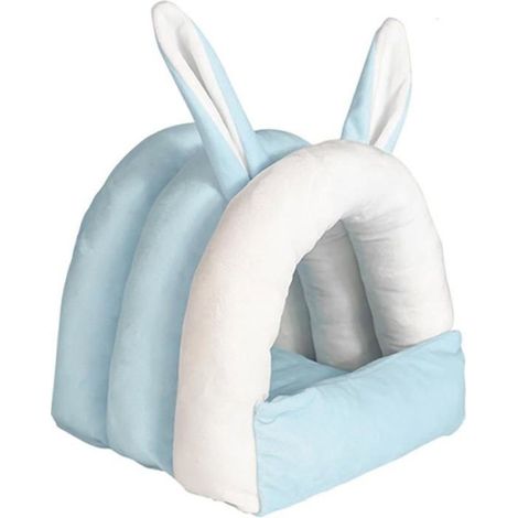 Maison Lit pour pin et Cochon In, Grotte pour Petits Animaux, Bleu Bleu CORBEILLE (1/5)