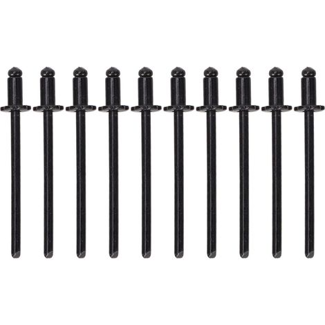 Rivets roses en aluminium antirouille pour voiture, 8 pièces, en forme d'étiquette de porte VIN AMC, tous les véhicules, noirs A