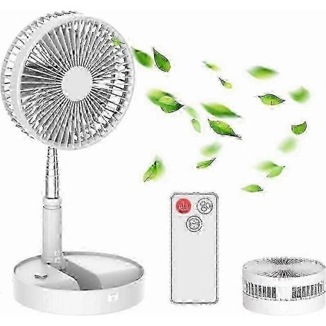 Ventilateur Rechargeable Silencieux avec Mode Éco, Batterie 7200mAh, 4 Vitesses, Minuterie, Flux d’Air Turbo pour Bureau et Chambre (1/4)