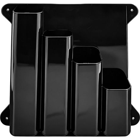 Porte-cravates à fermeture éclair, 4 poches en aluminium à fixation murale, organiseur universel pour remorque de course fermée, garage, magasin, abri de jardin, buanderie, entrepôt, laboratoire