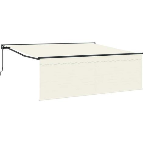 Maison Exclusive - Tenda Retrattile Crema 400 × 300 cm Poliestere e Alluminio