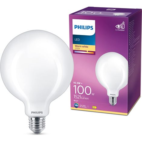 Philips LED Lampadina Globo 10.5W E27 Luce Bianca Calda (1/4)
