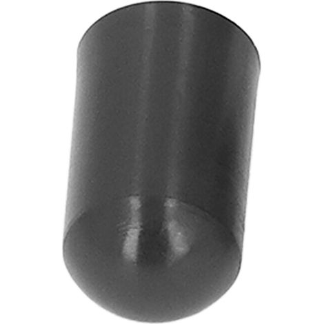 Lot de 100 embouts de poteaux de clôture électrique, bouchons ronds en plastique étanches noirs de 9,5 mm pour systèmes de clôture électronique à impulsions haute tension. (1/5)