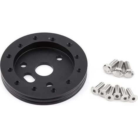 Entretoise de roue universelle 89x13mm en alliage d'aluminium pour moyeux de volants supérieurs Grant Forever Sharp à 6 trous(le noir) (1/4)