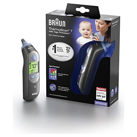 Braun ThermoScan 7 IRT6520 Ohrthermometer schwarz