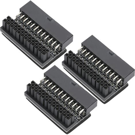 Adaptateur secteur pour carte mère (3 pièces) 24 broches vers connecteur à 90° - Accessoires d'installation DIY (1/5)