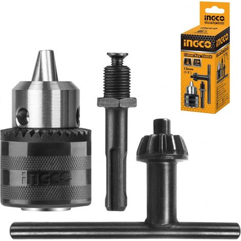 MANDRINO AUTOSERRANTE PER TRAPANO 13 mm INNESTO SDS PLUS E CHIAVE INGCO (1/3)