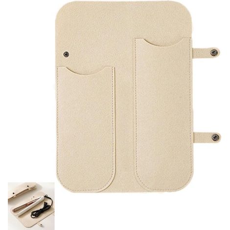 3 estuches de viaje para rizadores，24,4 x 38,8 cm，Bolsas de almacenamiento para aparatos de peinado calientes，Bolsas de almacenamiento de fieltro (1/5)