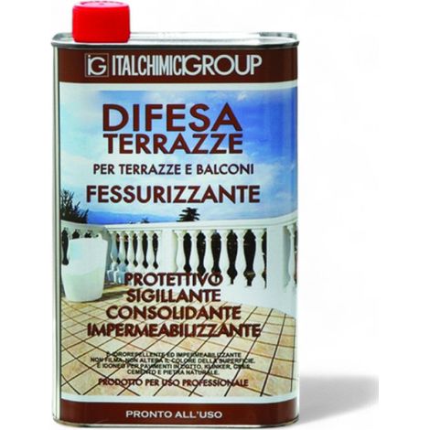 Impermeabilizzante liquido per terrazze balconi tetti pavimentazioni in cotto e pietra antimuffa e impermeabile all acqua 1000 ml