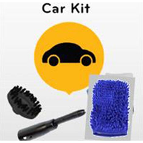 Kit pulizia auto northio x5 con spazzola e ugello